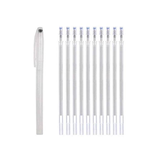 Heat Erasable Fabric Pen, 4 Colors for Sewing & Quilting, White