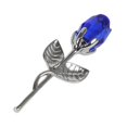 thumbnail image 1 of Artificial Rose Branch Decoration Lustrous Durable Faux Crystal Flower Fake Rose Branch, 1 of 5