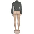 thumbnail image 5 of Femmes Sherpa Veste Revers Manches Longues Récolte Molletonné Zip Vestes Manteau Hiver Chaud Solide Pelucheux Outwear, 5 of 5