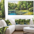 thumbnail image 1 of Impression sur toile « Summer Day Lake In Forest » Design Art, 1 of 2