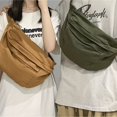 thumbnail image 5 of Large Capacity Canvas Chest Bag, Vintage Sling Backpack, Casual Crossbody Bag For, 5 of 5