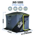 thumbnail image 2 of CLAM Jason Mitchell X5000 Portable 6 Person 9' Ice Fishing Thermal Shelter, 2 of 12