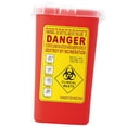 thumbnail image 1 of Sharps Disposal Container Biohazard Disposal Containe lock Containers for Syringes Lancets Supplies Disposal, 1 of 8