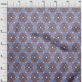 thumbnail image 2 of oneOone Georgette Viscose Fabric Diamond & Swirl Ikat Decor Fabric Printed BTY 42 Inch Wide, 2 of 4