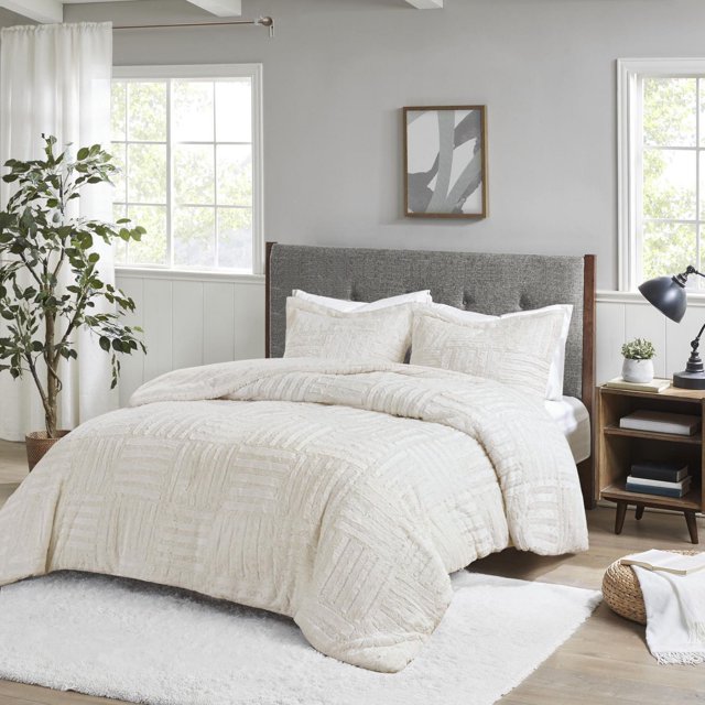 Home Essence Polar Faux Fur Down Alternative Comforter Set