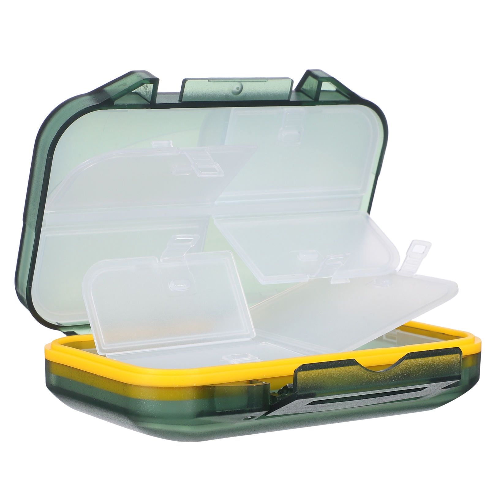 Raindrops Compact Weekly Pill Organizer for Travel with Large Capacity and Sealed Compartments