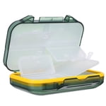 Raindrops Organisateur de pilules hebdomadaires compactes pour les voyages avec grande capacité et compartiments scellés