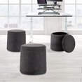 thumbnail image 2 of Seville Classics Rocking Wobble Storage Ottoman Footrest Seat Stool, 1-Pack, Modern Gray, 2 of 5