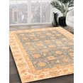 thumbnail image 2 of Ahgly Company Indoor Rectangle Abstract Brown Gold Oriental Area Rugs, 6' x 9', 2 of 6