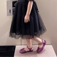 thumbnail image 4 of Sandales en Gelée pour Fille, Chaussures de Course pour Filles Taille 4, Bout Fermé pour Filles, Espadrilles Princesse pour Filles Taille 1, Chaussures d'Été pour Robe, Chaussures de Plage Taille 6, Sandales Plates pour Filles, 4 of 9
