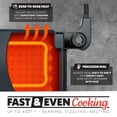 thumbnail image 2 of Gourmia 22 Inch Ceramic Nonstick Electric Griddle with Adjustable Temperature, Gray, 2 of 9