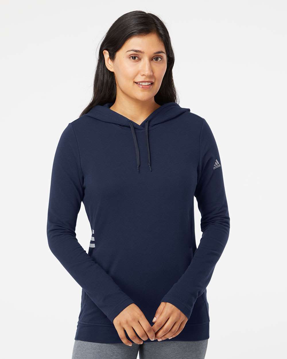 Women`s Lightweight Hooded Sweatshirt, XL, Collegiate Navy