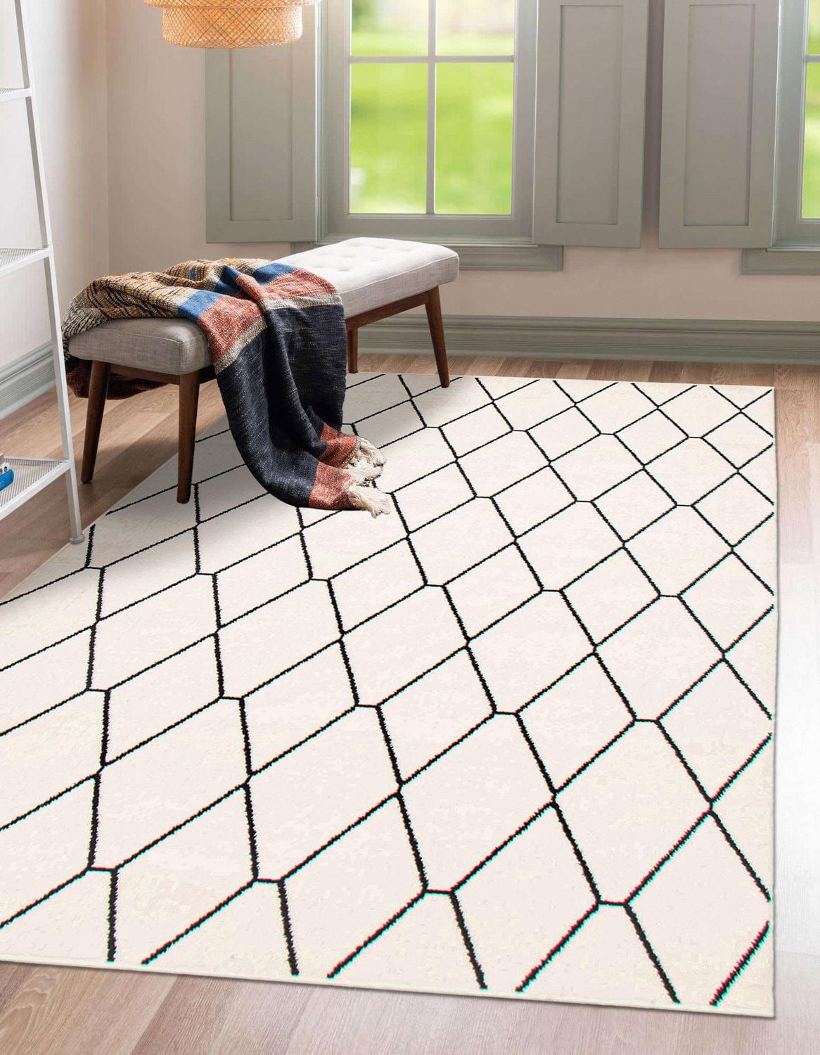 Tapis ECARPET Contemporain pour Salon, Chambre à Coucher, Salle Manger