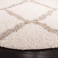 thumbnail image 4 of Safavieh Dallas Shag Ivory Shag Rug - Round 6', 4 of 4