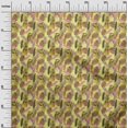thumbnail image 3 of oneOone Cotton Silk Yellow Fabric Tropical Leaf Craft Projects Decor Fabric Printed By The Yard 42 Inch Wide, 3 of 5