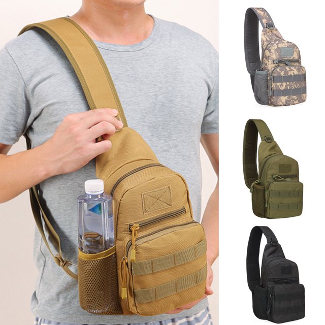 Men Backpack Sling Chest Pack Shoulder Bag Outdoor Hiking Travel