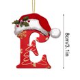 thumbnail image 5 of LSLJS 26 Letters Christmas Tree Decoration Pendant Christmas Tree Ornaments Personalized DIY Christmas Ornaments Christmas Decorations Xmas Tree Hanging Decor, 5 of 5