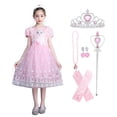 thumbnail image 1 of HAWEE Grisl Elsa Princess Dress Queen Costume Cosplay Dress Up with Accessories(Not Include Cape), 1 of 7