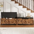 thumbnail image 4 of EDTara Lift-Top Wooden Storage Bench, Entryway Chest With Padded Cushion and Secure Safety Hinges, 4 of 8