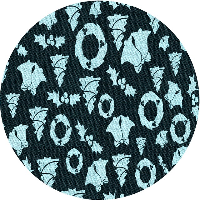 Ahgly Company Tapis d'Intérieur Rond Lavable en Machine Vert Sarcelle Profond Transitionnel, 8 Pieds Rond