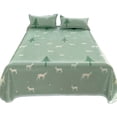 thumbnail image 1 of Bed Sheets Full Ice Silk Bedding Three Piece Set Breathable Soft Bed Sheet Luxurious Silk Bed Sheet and Pillowcase Realistic and Interesting Patterns Bedding Sets Full, 1 of 6