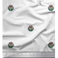 thumbnail image 1 of Soimoi Modal Satin Fabric Dot,Leaves & Floral Block Decor Fabric Printed Yard 42 Inch Wide, 1 of 3