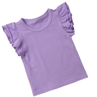 Toddler Girl Ruffles Sleeve T-shirt