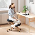 thumbnail image 2 of HOMCOM Ergonomic Kneeling Chair, Posture Desk Chair for Home Office, Black, 2 of 10