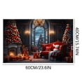 thumbnail image 2 of CEHVOM Tapis de Noël pour l'Extérieur, Tapis de Porte Rouges de Noël pour l'Entrée Extérieure, Tapis de Porte avant de Noël pour l'Entrée Intérieure, Tapis de Décoration de Noël pour la Maison, Tapis de Salon Décoration de Sol, 2 of 3