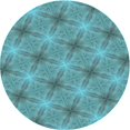 thumbnail image 1 of Ahgly Company Tapis Rond Lavable en Machine Intérieur Transitionnel Vert Profond, 5 Pieds Rond, 1 of 7