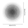 thumbnail image 3 of Fridja Gray Round Area Rug 15.74" for Bedroom, Machine Washable, Solid Color Soft Cozy Circle Rugs for Kids Room, Living Room Decor, Cute Carpet for Nursery Playroom Dorm Baby Teens, 3 of 6