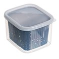 thumbnail image 2 of Fridge Storage Container, Plastic Airtight Refrigerator Organizer Bins with Lids Removable Drain Tray for Food Drinks Fruit  Vegetable Storage, 2 of 8