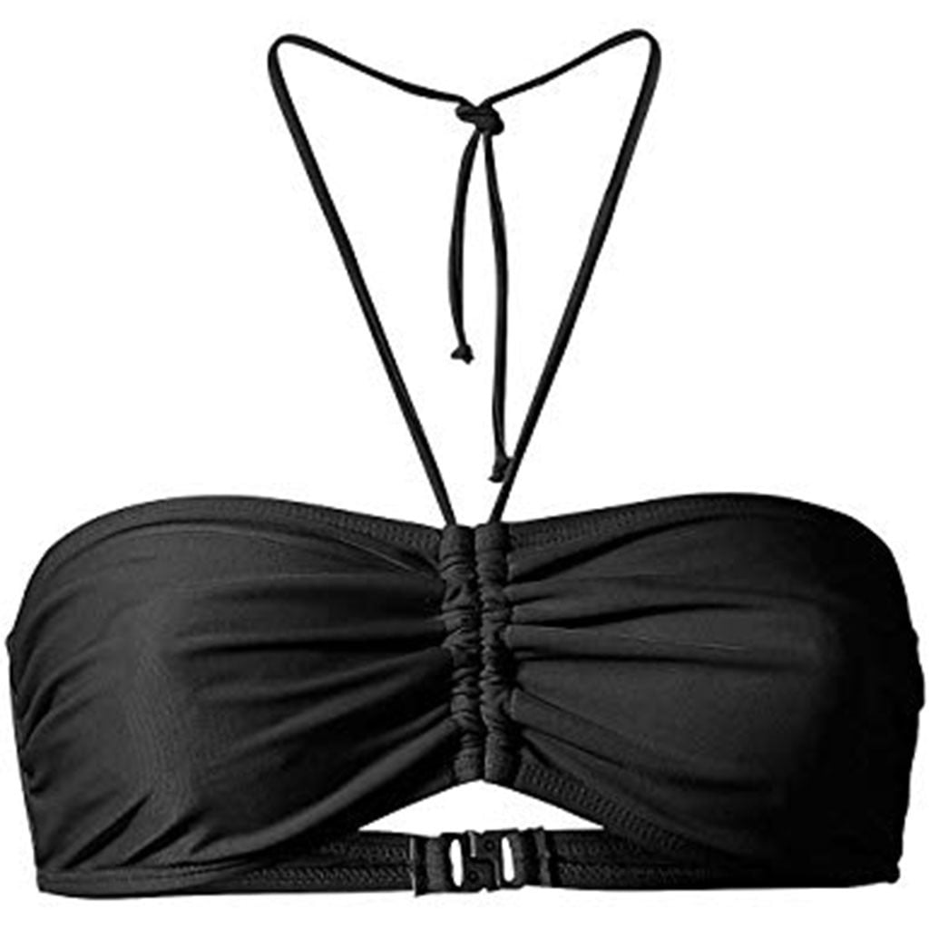 TIMIFIS Women's Plus Size Tie Back Triangle Bikini Top Swimwear