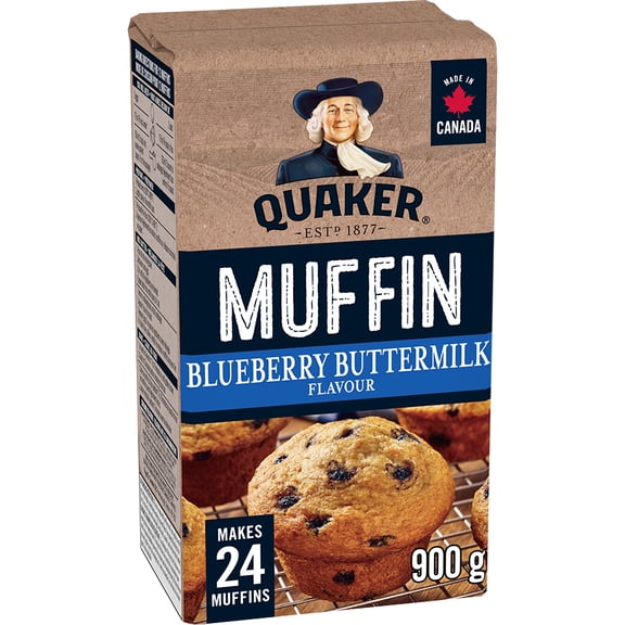 Quaker Mélange à muffins Saveur Bleuets et babeurre