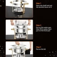 thumbnail image 3 of Garvee Réchauds Ronds pour Aliments 5 Qt, Plat Anti-Frottement pour Buffet, Ensemble de 2, Or, 3 of 9