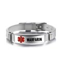 thumbnail image 1 of HLONK Adjustable Wristband Emergency Medical Bracelets Medical Alert IDs Bracelet, 1 of 21