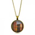 thumbnail image 4 of Vintage Library and Books Time Fashion Silver Necklace Pendant Jewelry, 4 of 9