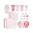 thumbnail image 1 of The Peanutshell Newborn Layette Gift Set for Baby Girls, 23 Essential Pieces, Pink Rainbow Safari Animals, 0-3 Months, 1 of 9