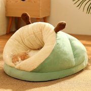 EGNMCR Dog Bed, Cat Bed, Pet House Bed For Dog And Cats Bed Ultra Soft Cute Plush Slipper Cats Cave Bed No Slip Warm Cats House Self Warming Ideal For Indoor Use Cat bed