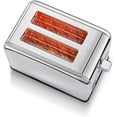 thumbnail image 3 of Savania 2-Slice Stainless Steel Bread Toaster, Wide Slot with LCD Display, Control Panels, Bagel/Defrost/Cancel Functions, 6 Setting Shade Dial, Removable Crumb Tray, 3 of 7