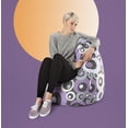 thumbnail image 2 of Gouchee Home Malibu Lilac Cotton Bean Bag Chair – Oeko-Tex Certified Fabric with Polystyrene Bead Filling, Suitable for Adults and Teens, Lightweight & Portable for Bedroom, Dorm or Living Room, 2 of 6