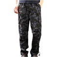 thumbnail image 1 of XZNGL Quick Dry Pants Men Mens Cargo Pants Slim Multi Pocket Straight Trousers Outdoor Sports Overalls Pants Cargo Pants for Men with Pockets Mens Cargo Pants with Pockets, 1 of 4