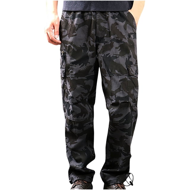 XZNGL Quick Dry Pants Men Mens Cargo Pants Slim Multi Pocket Straight Trousers Outdoor Sports Overalls Pants Cargo Pants for Men with Pockets Mens Cargo Pants with Pockets