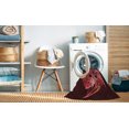 thumbnail image 2 of Ahgly Tapis Rectangulaire Intérieur Lavable en Machine Rouge Brique, 8 Pieds x 10 Pieds, 2 of 7