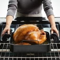 thumbnail image 3 of KitchenAid Hard Anodized Roaster with Removable Nonstick Rack, 13-Inch x 15.75-Inch, Matte Black, 3 of 5
