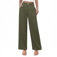 thumbnail image 1 of 6 Month Rompers Softball Girl Girls High Waisted Wide Leg Pants Summer Solid Color Button Down Casual Trousers With Pockets Comfortable And Stylish For Teens And Juniors, 1 of 6