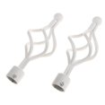 thumbnail image 4 of Langgg 2Pcs Curtain Rod Ends Drapery Pole Head for Dia. 28mm Rod Twist#White, 4 of 9