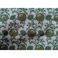 thumbnail image 4 of oneOone Cotton Poplin Fabric Leaves & Floral Block Print Sewing Fabric BTY 42 Inch Wide, 4 of 4