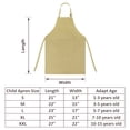 thumbnail image 2 of TOPTIE Kids Aprons with Pocket & Adjustable Strap, Child Chef Bib Apron for Kitchen Cooking Baking Painting-Khaki-XL, 2 of 8