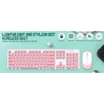 thumbnail image 3 of SUTENGDA Liquidation Combo Clavier et Souris Sans Fil Rétro Touches Rondes Ultra Mince Silencieux 2,4 GHz pour Ordinateur Portable, 3 of 5